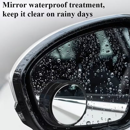 360° Rotatable Convex Wide Angle Rear View Mirrors for Cars SUVs Trucks (Pack of 2)