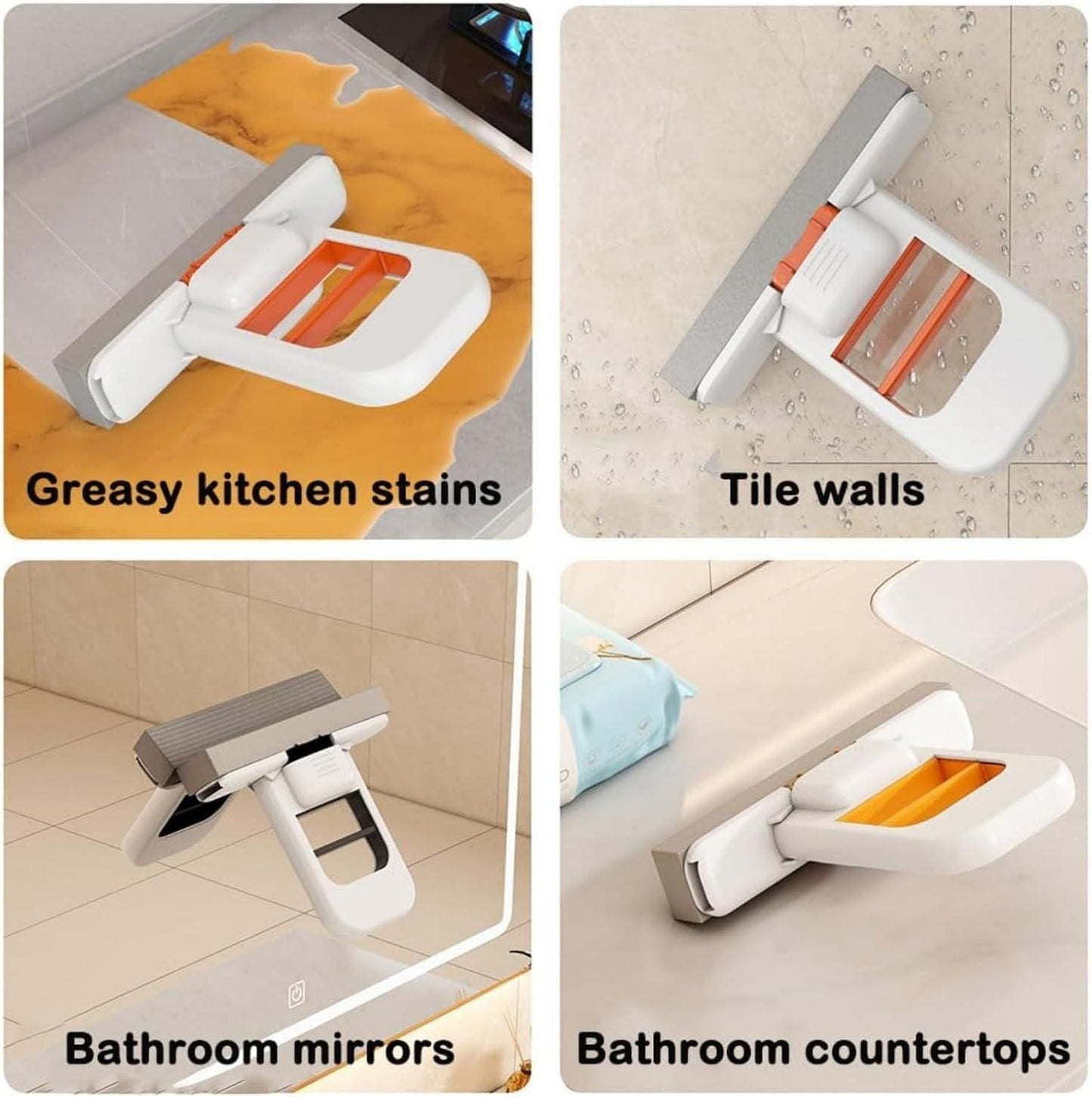 Mini Foldable Sponge Mop for Wet & Dry Cleaning
