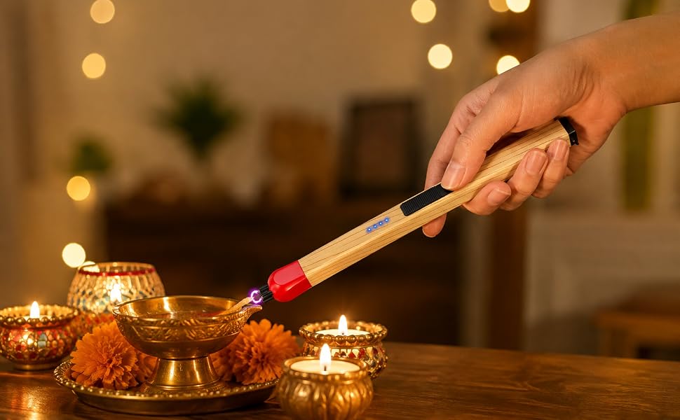 Electric Match Stick Arc Lighter USB Type C Rechargeable