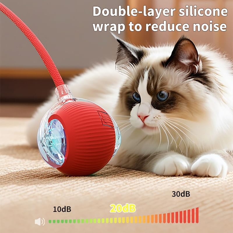 Rechargeable Electric Rolling  Ball For Pets With Lights
