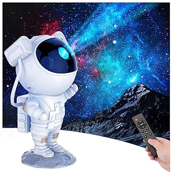 Astronaut Star Projector with Remote Control-360° Adjustable Timer  Night Lamp.