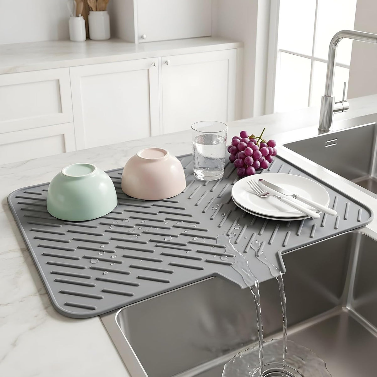 Silicon Dish Drying Mat For Kitchen