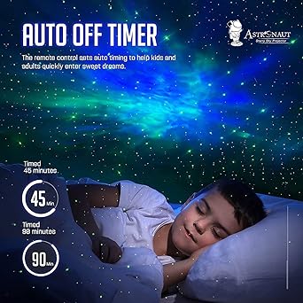 Astronaut Star Projector with Remote Control-360° Adjustable Timer  Night Lamp.