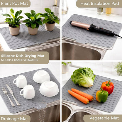 Silicon Dish Drying Mat For Kitchen