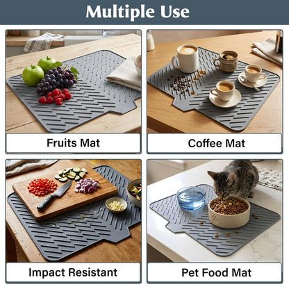 Silicon Dish Drying Mat For Kitchen