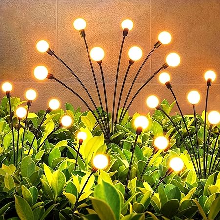 Solar Powered Firefly Garden Lights Waterproof For Patio, Garden, Lawn and Pathway.