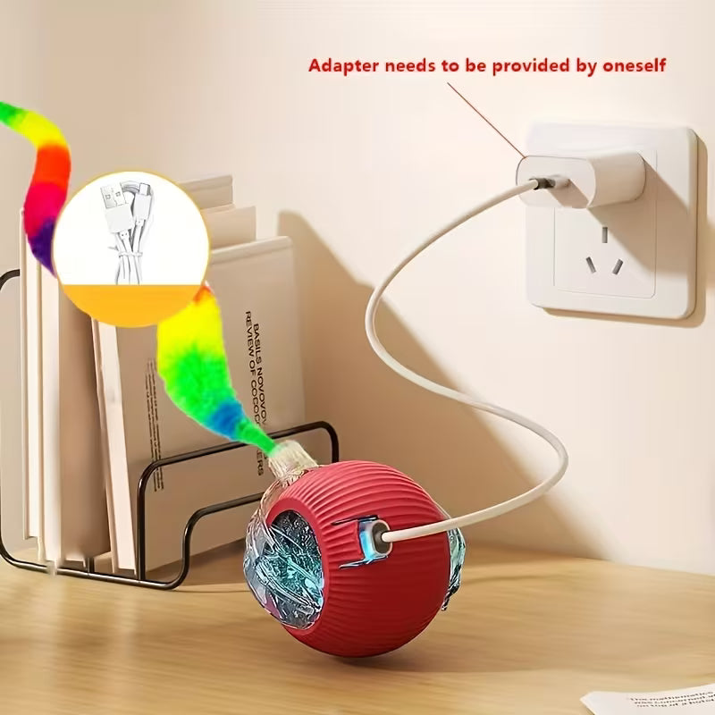 Rechargeable Electric Rolling  Ball For Pets With Lights