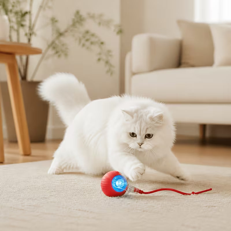 Rechargeable Electric Rolling  Ball For Pets With Lights