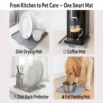 Silicon Dish Drying Mat For Kitchen